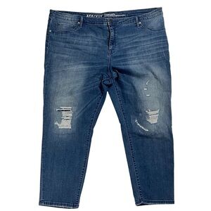 Ava & Viv Jeans Size 22W Cropped Jeggings Power Stretch